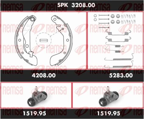 Remsa SPK 3208.00 - Bremžu loku komplekts autodraugiem.lv