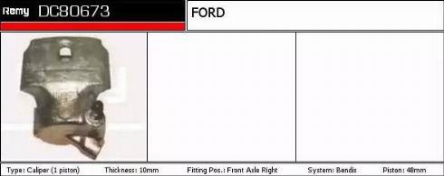 Remy DC80673 - Bremžu suports autodraugiem.lv