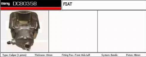 Remy DC80358 - Bremžu suports autodraugiem.lv