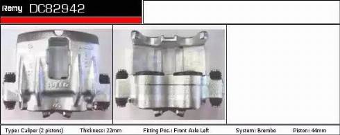 Remy DC82942 - Bremžu suports autodraugiem.lv