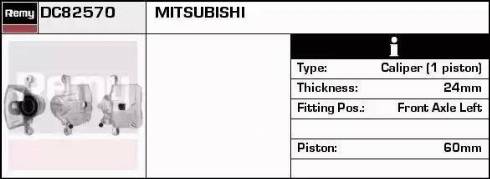 Remy DC82570 - Bremžu suports autodraugiem.lv
