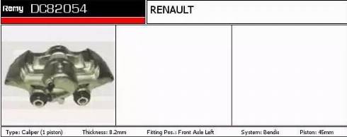 Remy DC82054 - Bremžu suports autodraugiem.lv