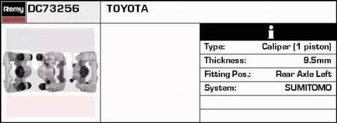 Remy DC73256 - Bremžu suports autodraugiem.lv