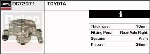 Remy DC72071 - Bremžu suports autodraugiem.lv