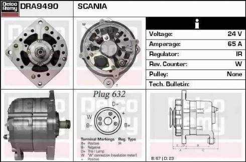 Remy DRA9490 - Ģenerators autodraugiem.lv