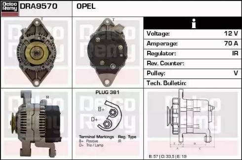 Remy DRA9570 - Ģenerators autodraugiem.lv