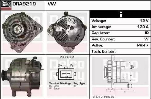 Remy DRA9210 - Ģenerators autodraugiem.lv