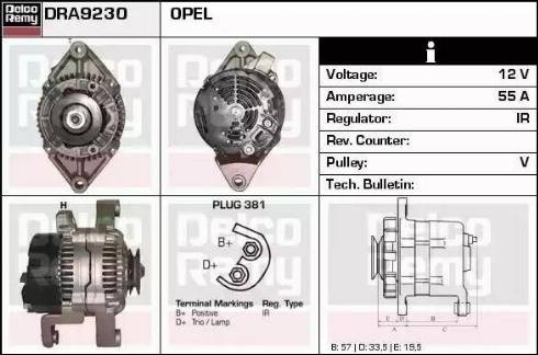 Remy DRA9230 - Ģenerators autodraugiem.lv