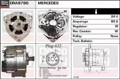 Remy DRA9790 - Ģenerators autodraugiem.lv