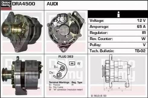 Remy DRA4500 - Ģenerators autodraugiem.lv