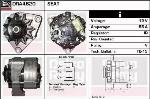 Remy DRA4620 - Ģenerators autodraugiem.lv