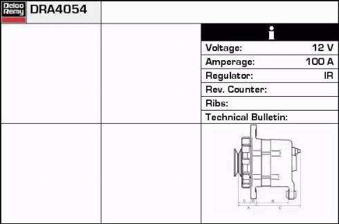 Remy DRA4054 - Ģenerators autodraugiem.lv