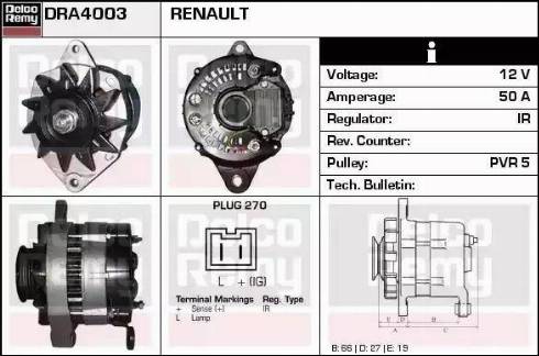 Remy DRA4003 - Ģenerators autodraugiem.lv