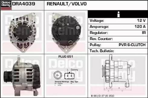 Remy DRA4039 - Ģenerators autodraugiem.lv