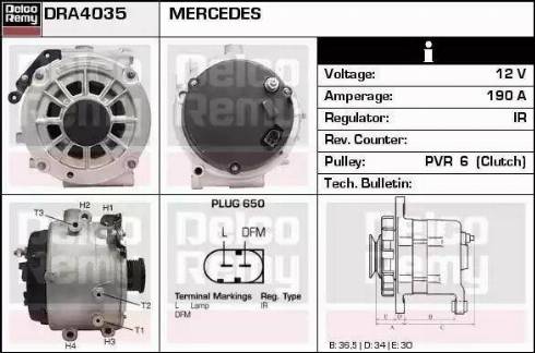 Remy DRA4035 - Ģenerators autodraugiem.lv
