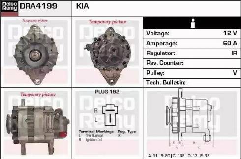 Remy DRA4199 - Ģenerators autodraugiem.lv