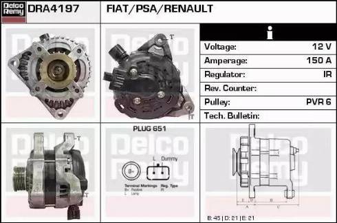 Remy DRA4197 - Ģenerators autodraugiem.lv