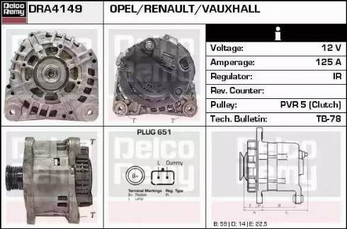 Remy DRA4149 - Ģenerators autodraugiem.lv