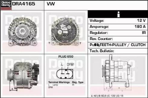 Remy DRA4165 - Ģenerators autodraugiem.lv