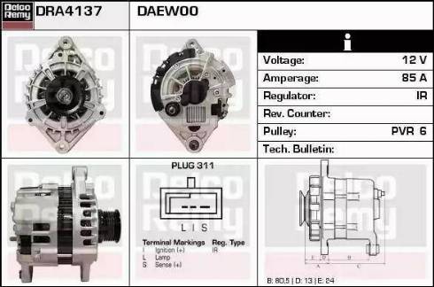 Remy DRA4137 - Ģenerators autodraugiem.lv
