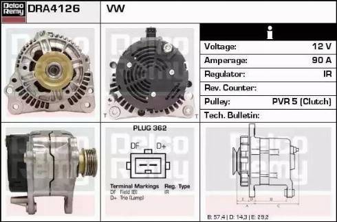 Remy DRA4126 - Ģenerators autodraugiem.lv