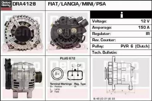 Remy DRA4128 - Ģenerators autodraugiem.lv