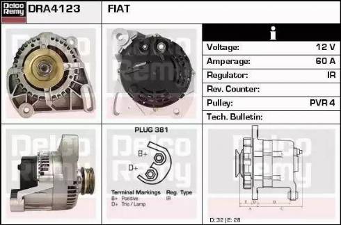 Remy DRA4123 - Ģenerators autodraugiem.lv