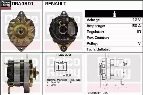 Remy DRA4801 - Ģenerators autodraugiem.lv