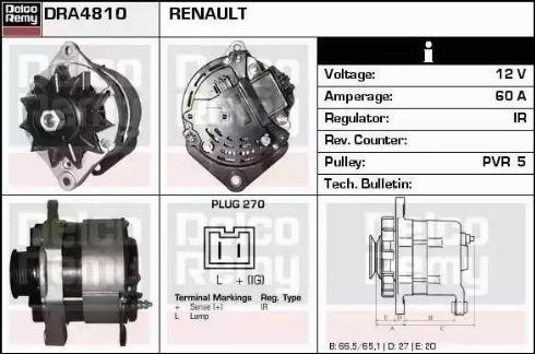 Remy DRA4810 - Ģenerators autodraugiem.lv