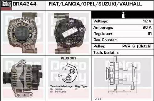 Remy DRA4244 - Ģenerators autodraugiem.lv