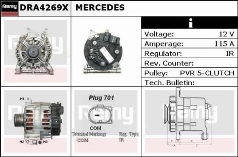 Remy DRA4269X - Ģenerators autodraugiem.lv