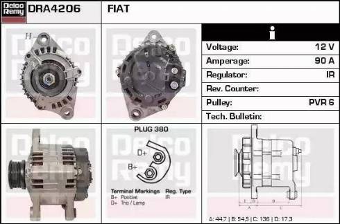 Remy DRA4206 - Ģenerators autodraugiem.lv