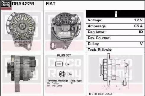 Remy DRA4229 - Ģenerators autodraugiem.lv