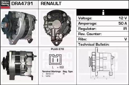 Remy DRA4791 - Ģenerators autodraugiem.lv