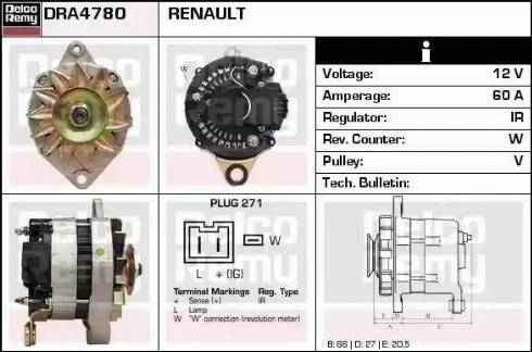 Remy DRA4780 - Ģenerators autodraugiem.lv