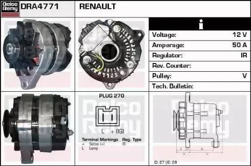 Remy DRA4771 - Ģenerators autodraugiem.lv