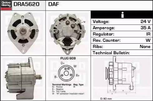Remy DRA5620 - Ģenerators autodraugiem.lv