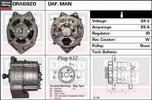 Remy DRA6920 - Ģenerators autodraugiem.lv