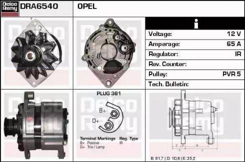 Remy DRA6540 - Ģenerators autodraugiem.lv