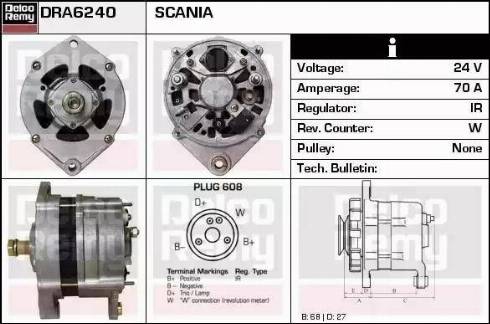 Remy DRA6240 - Ģenerators autodraugiem.lv