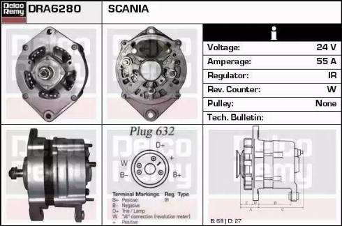 Remy DRA6280 - Ģenerators autodraugiem.lv