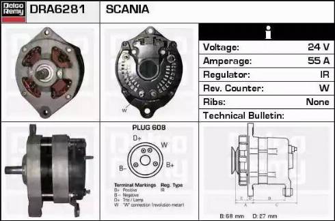 Remy DRA6281 - Ģenerators autodraugiem.lv