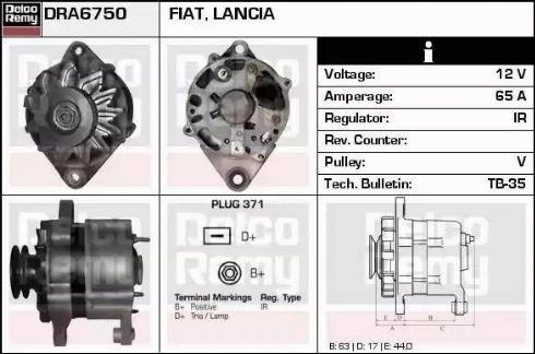 Remy DRA6750 - Ģenerators autodraugiem.lv