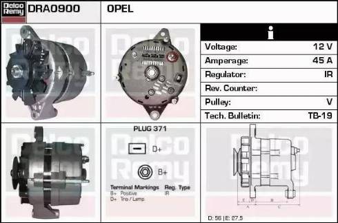 Remy DRA0900 - Ģenerators autodraugiem.lv