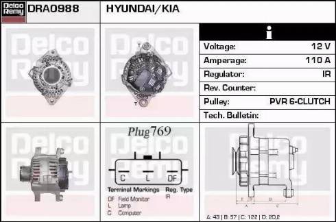 Remy DRA0988 - Ģenerators autodraugiem.lv