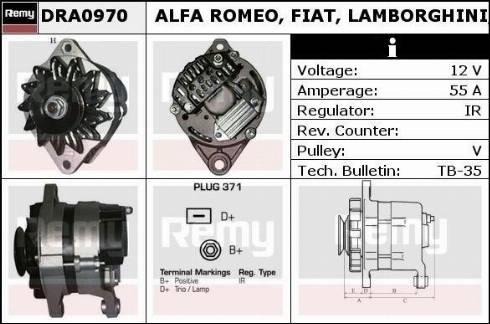 Remy DRA0970N - Ģenerators autodraugiem.lv