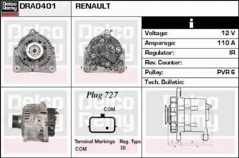 Remy DRA0401 - Ģenerators autodraugiem.lv