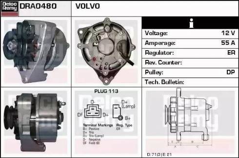 Remy DRA0480 - Ģenerators autodraugiem.lv