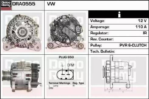 Remy DRA0555 - Ģenerators autodraugiem.lv