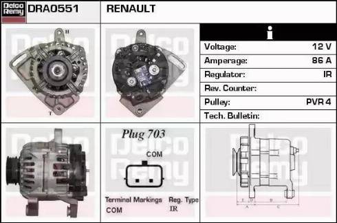 Remy DRA0551 - Ģenerators autodraugiem.lv